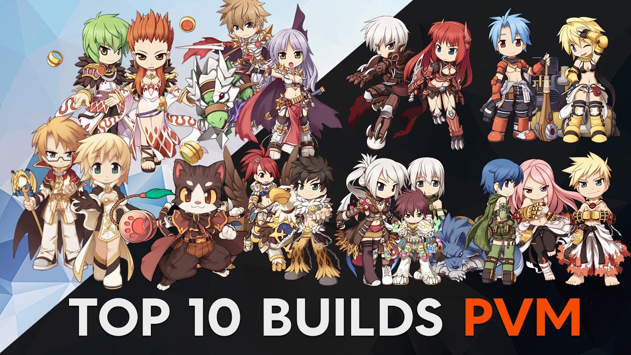 TOP 10 MELHORES BUILDS PVM SEM SARA/GTB RAGNAROK @THOR