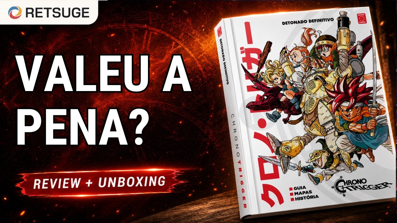 Chrono Trigger: PRIMEIRO CONTATO com os Livros + Poster! (Editora Europa - Unboxing)
