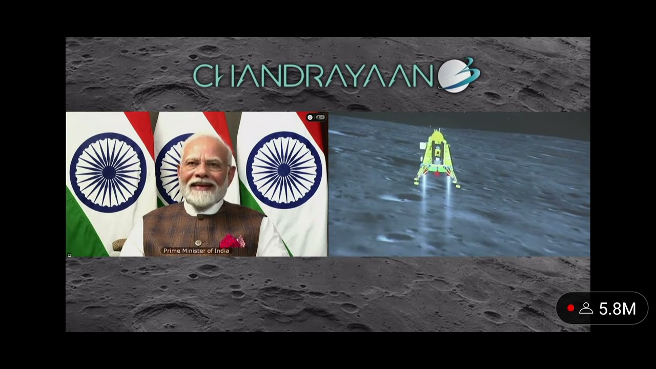 #livelanding #chandrayaan3safelanding  #Indiaisonthemoon
