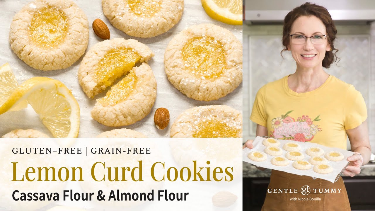 EASY Gluten-Free Lemon Curd Cookies with Cassava & Almond Flour Recipe