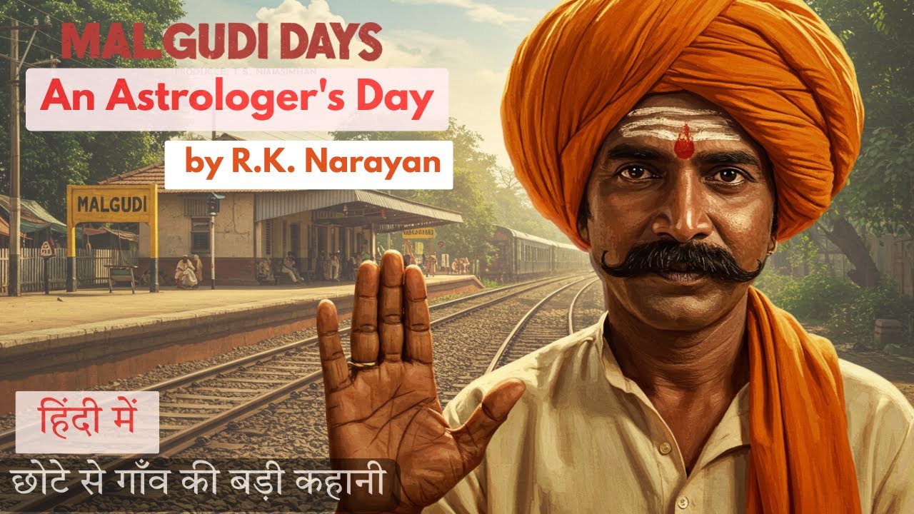 An Astrologer’s Day by R.K. Narayan | Class 12 English Ch 1 Hindi Explanation | HSC 2026 Animated