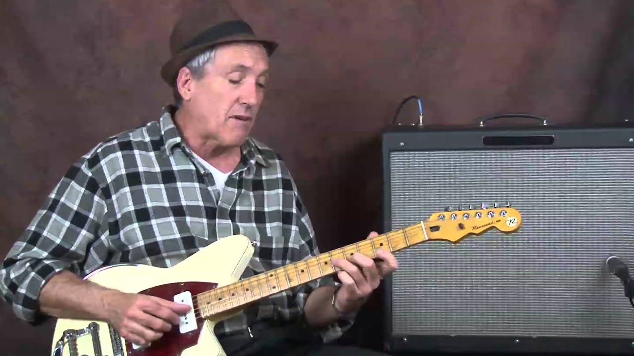 Learn Rockabilly lead soloing jam lesson on Reverend electric guitar licks riffs tips and tricks