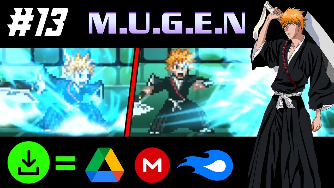 ICHIGO JUS CHAR SHOWCASE + DOWNLOAD | Mugen Showcase #13