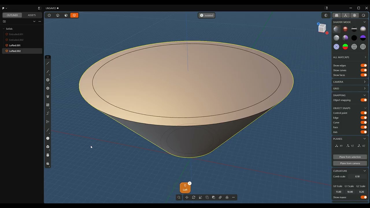 Loft problem - plasticity 3d