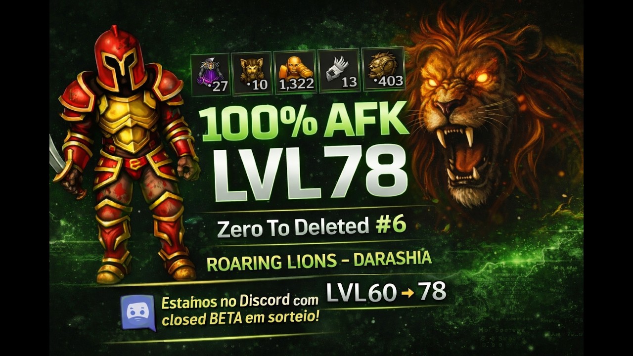 Tibia Bot Global | Level 60 ao 78 100% AFK – Zero To Deleted EP.6