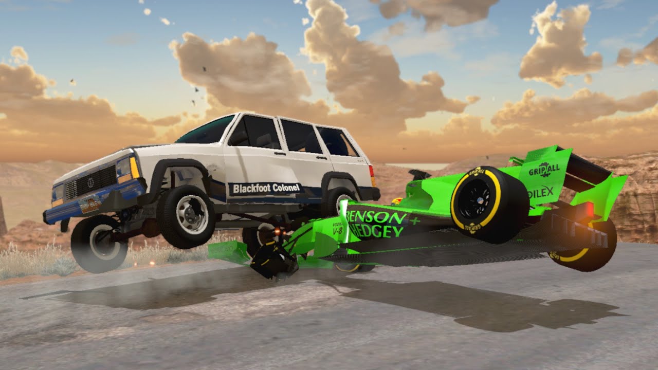 Formula 1 crashes on normal roads - beamng drive | Car Pal