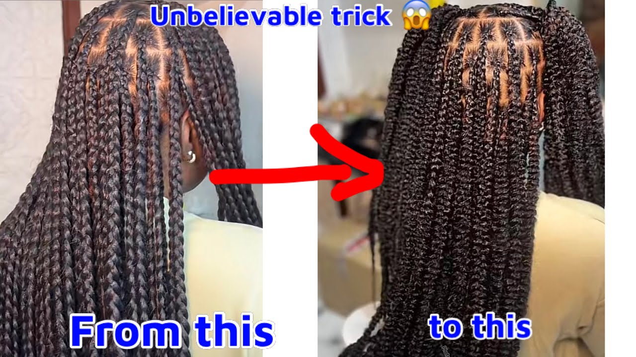 Wow! Braiding hair did this| tricks to change  your braid game| darling joy hair
