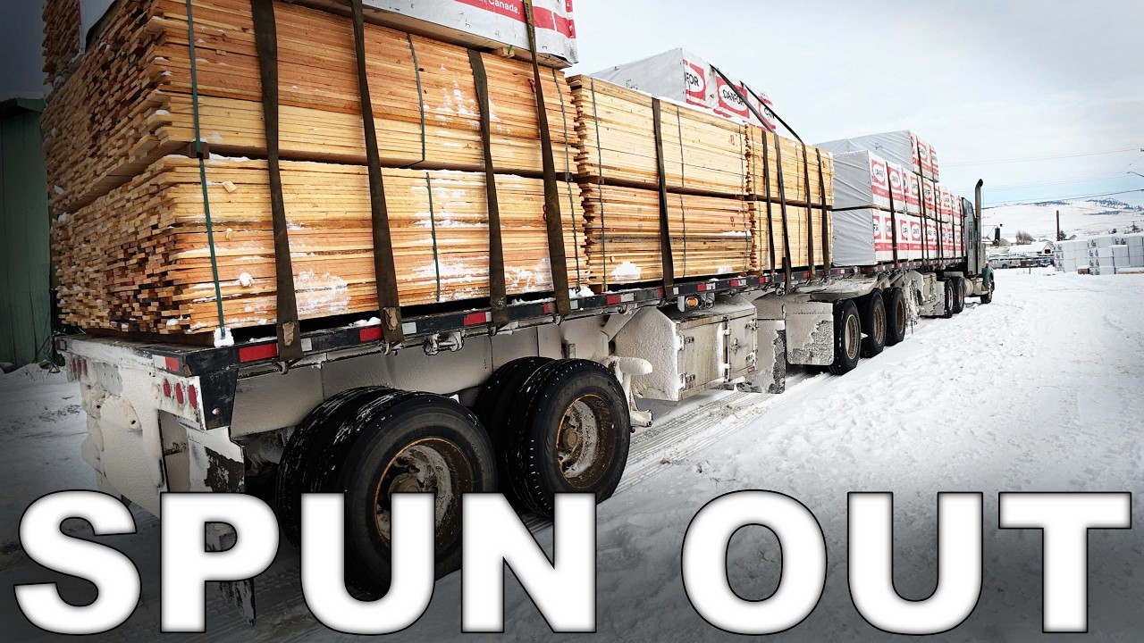 Spun out | Chain up | Merritt BC | Trapline Transport