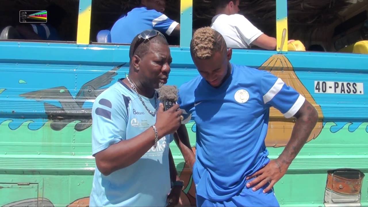 Interview Leandro Bacuna Player Curacao National Football Team (Curacao vs Puerto Rico)