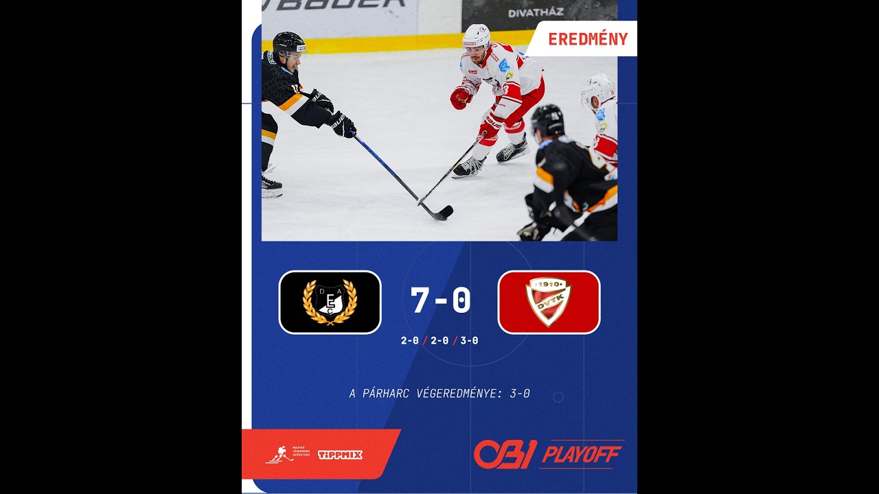 Gólösszefoglaló - OBI 72 - DEAC - DVTK Jegesmedvék 7-0 20260220