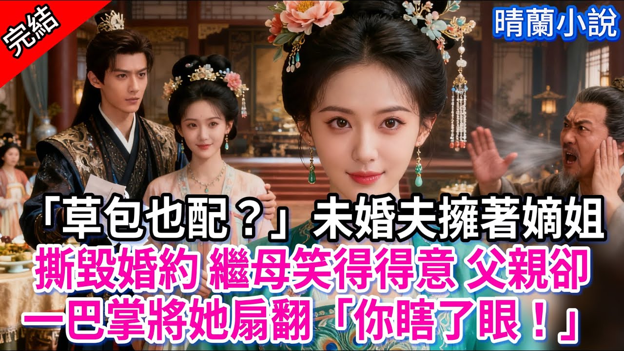 【完結】「草包也配？」未婚夫擁著嫡姐，撕毀婚約 繼母笑得得意 父親卻一巴掌將她扇翻「你瞎了眼！」#古言 #完結 #渣男 #綠茶 #大女主 #古風小說 #爽文