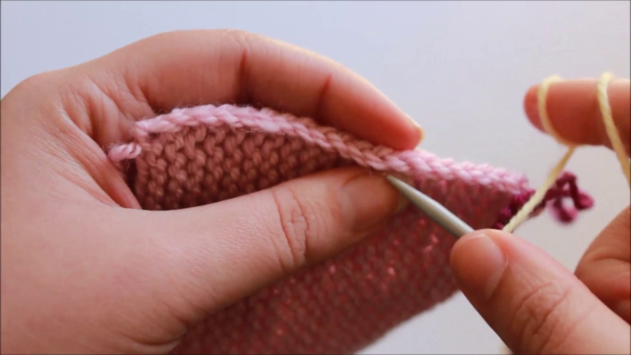 Applied Icord Edging For Knitting