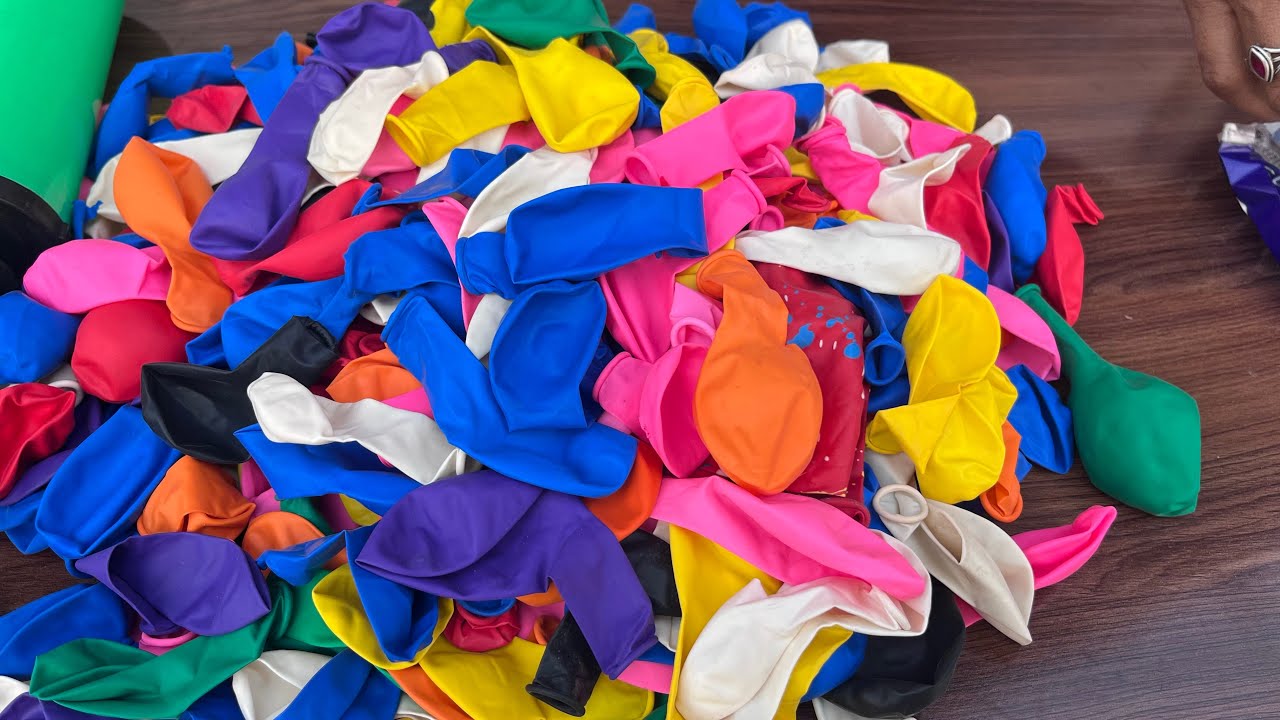 100k Colourful Mini Balloons || Satisfying Unboxing Asmrsoundvideo 248
