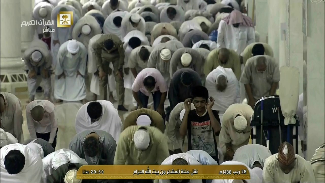 صلاة العشاء من المسجد الحرام الثلاثاء 28 رجب 1438 معالي الشيخ أ.د.عبدالرحمن السديس