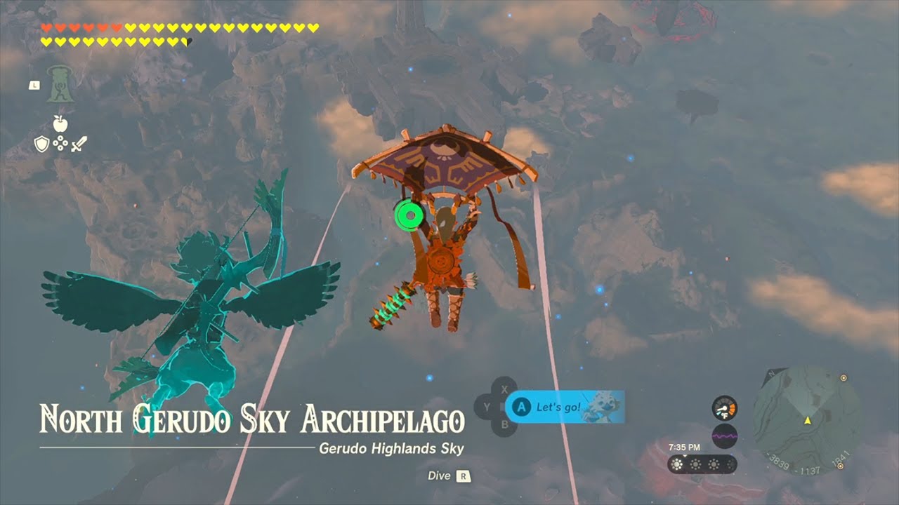 The Legend of Zelda: Tears of the Kingdom - North Gerudo Sky Archipelago | Mayasir Shrine Unlocked
