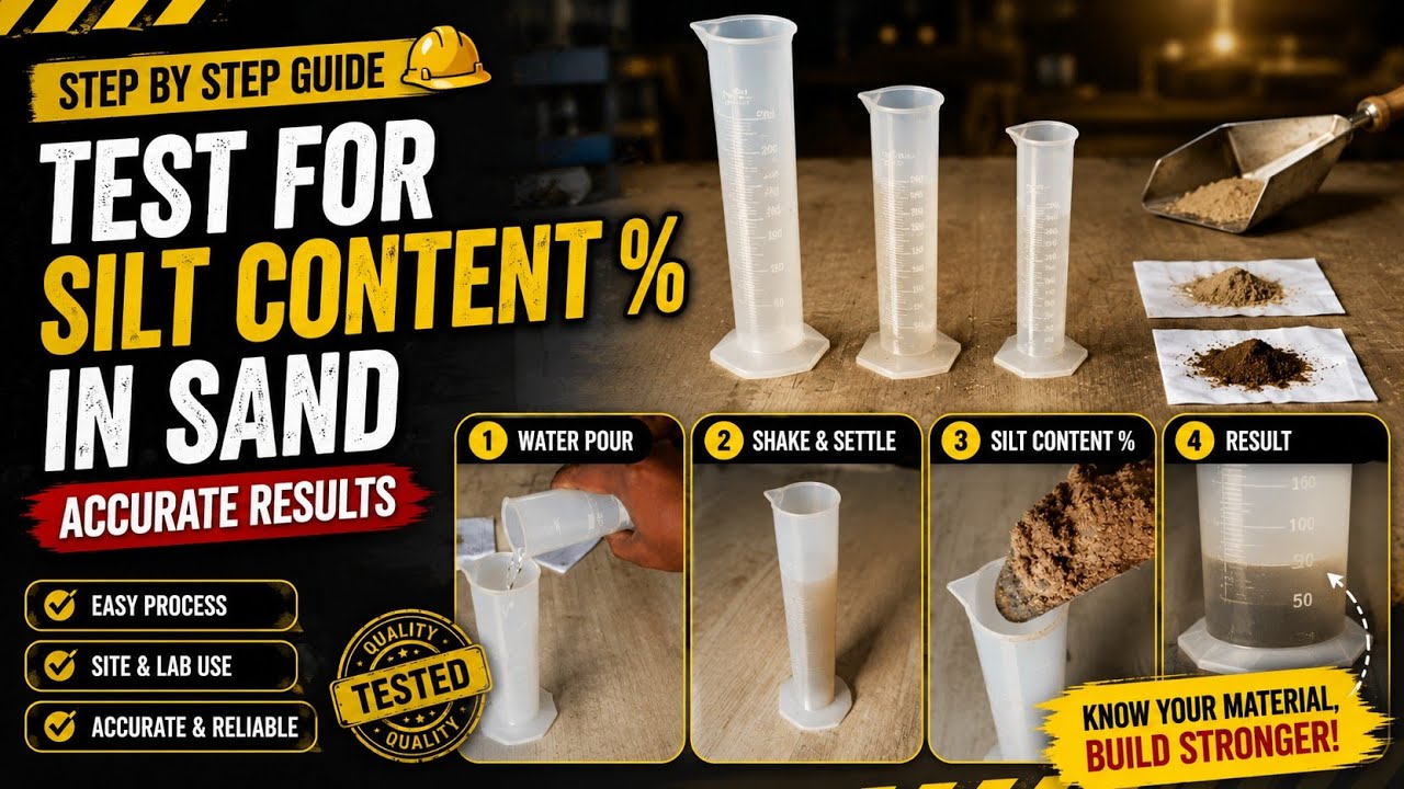 Test for Silt Content in sand | Silt Content Test for Sand ||  Quantity of Silt in Sand ||Er Shubham