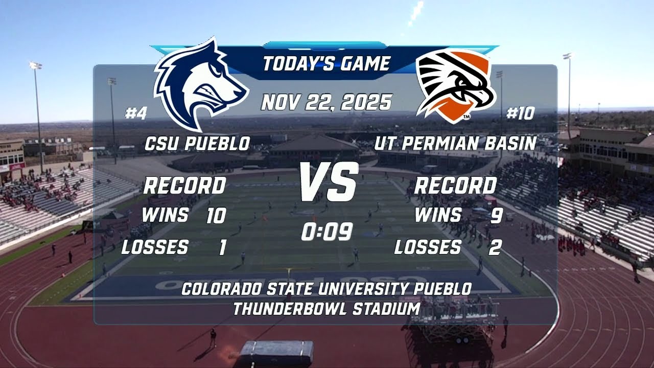 NCAA Football 2025: (D2 Playoffs) #10 UT Permian Basin at #4 CSU Pueblo