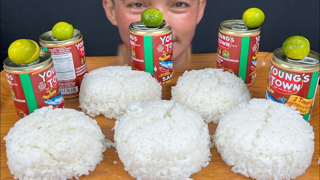 Sardinas Mukbang Asmr | 5x Can Sardinas at 5x Cup Rice | Filipino Food Mukbang Philippines
