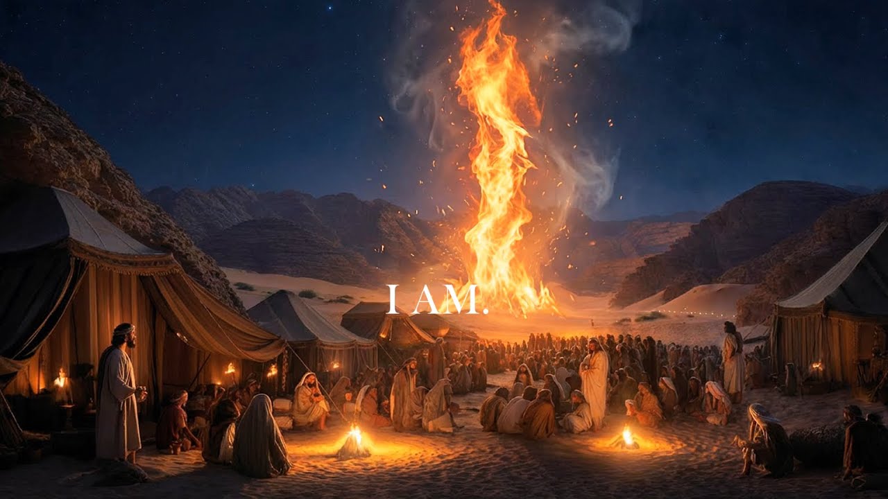 Pillar of Fire 🔥 Exodus Desert Camp Ambience: Night Watch in the Wilderness