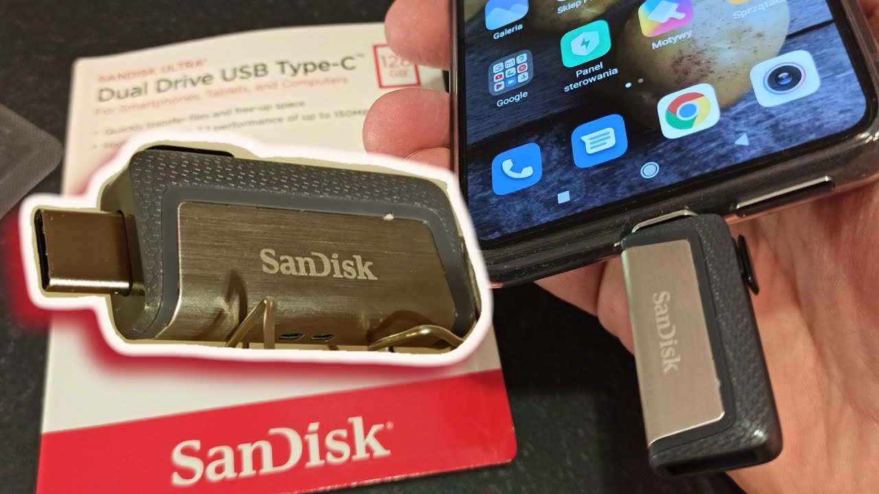 Pendrive SanDisk do telefonu dual USB i USB-C jak podłączyć do smartfona