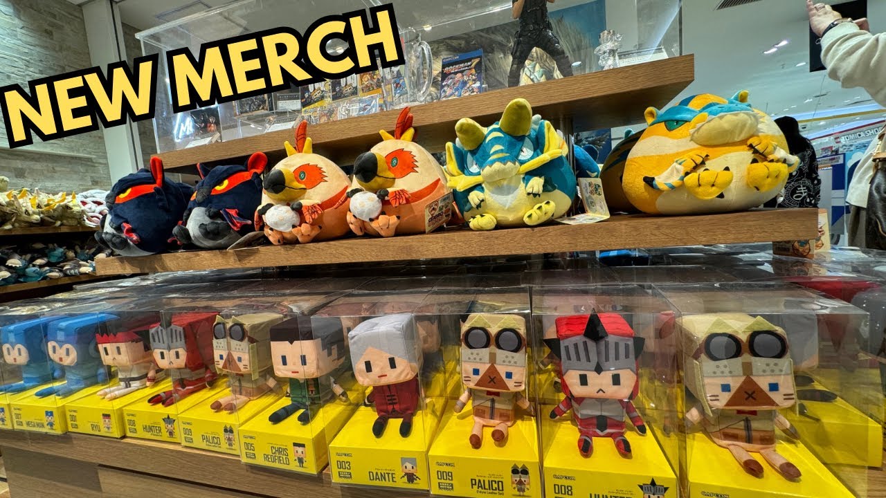 New Merch at 2 Capcom Stores in Tokyo & Umeda Osaka - Monster Hunter, Resident Evil カプコン 東京 梅田 大阪