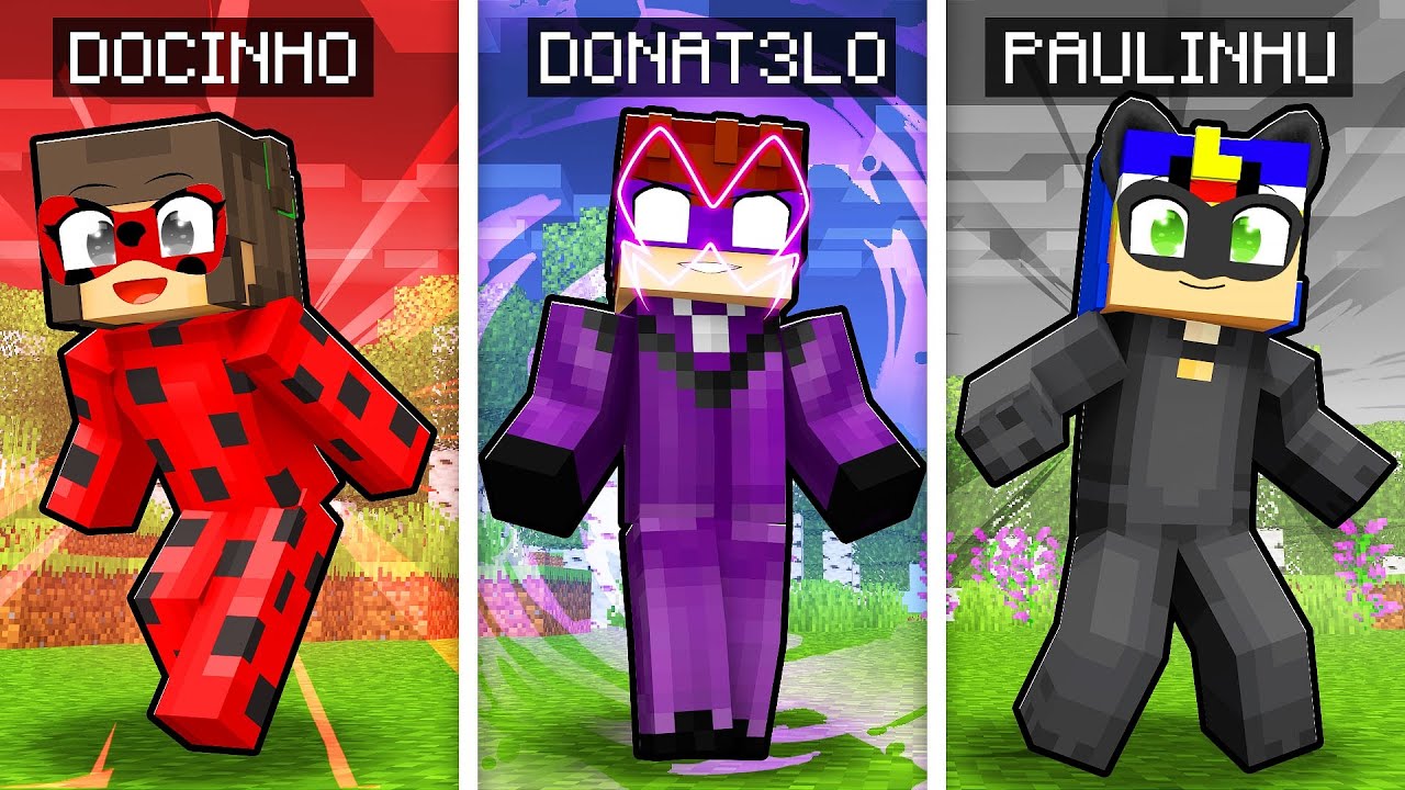 MINECRAFT... MAS TEMOS RAÇAS de MIRACULOUS!!