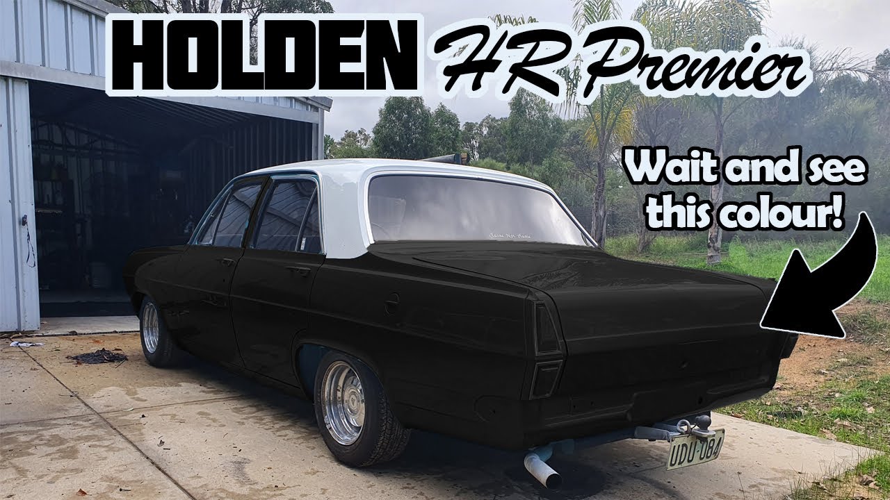 Picking up a freshly painted Holden HR Premier