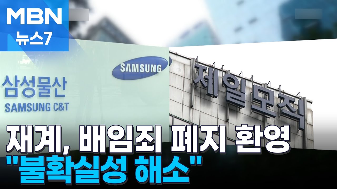 '걸면 걸리는 범죄' 오명&hellip;산업계, '배임죄 폐지' 환영 [MBN 뉴스7]