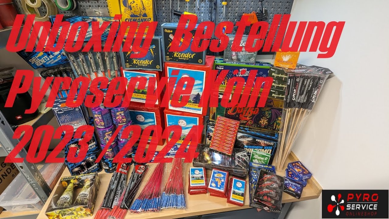 Unboxing Pyroservice Bestellung 2023 2024