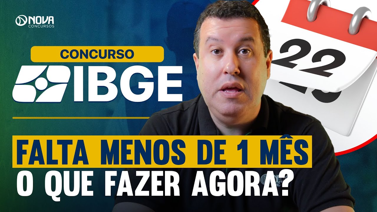 CONCURSO IBGE | Reta final: o que estudar e como revisar📕