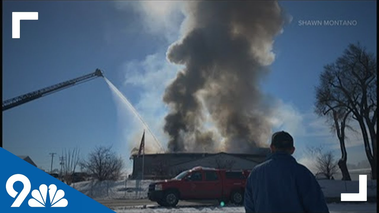 RAW: Fire burning at Greeley auto garage