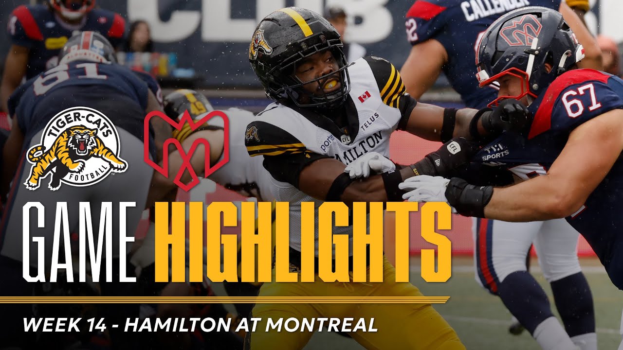 GAME HIGHLIGHTS | Hamilton Tiger-Cats vs Montreal Alouettes | Week 14 (06/09/25)