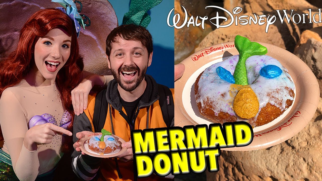 Meeting Ariel with The Mermaid Donut in Walt Disney World!