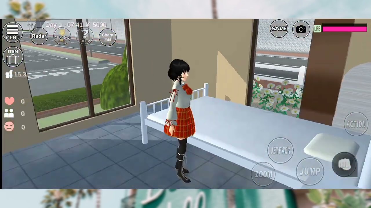 Cara mendekorasi kamar aesthetic sakura shcool simulator tutorial 