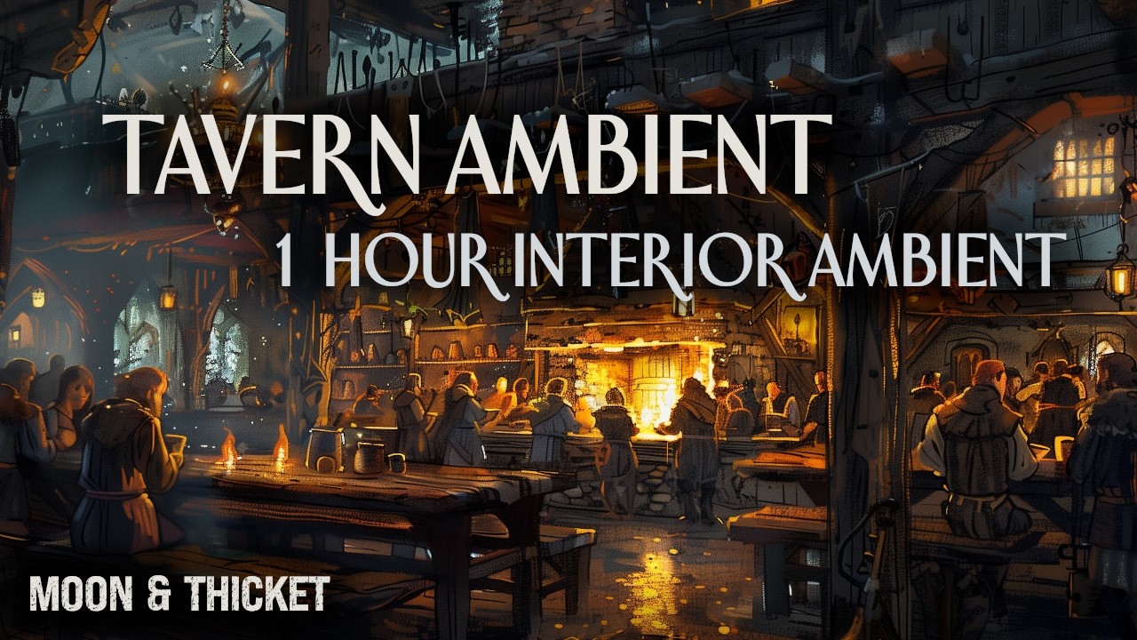 Tavern Ambient | 1 Hour Lively Medieval Interior