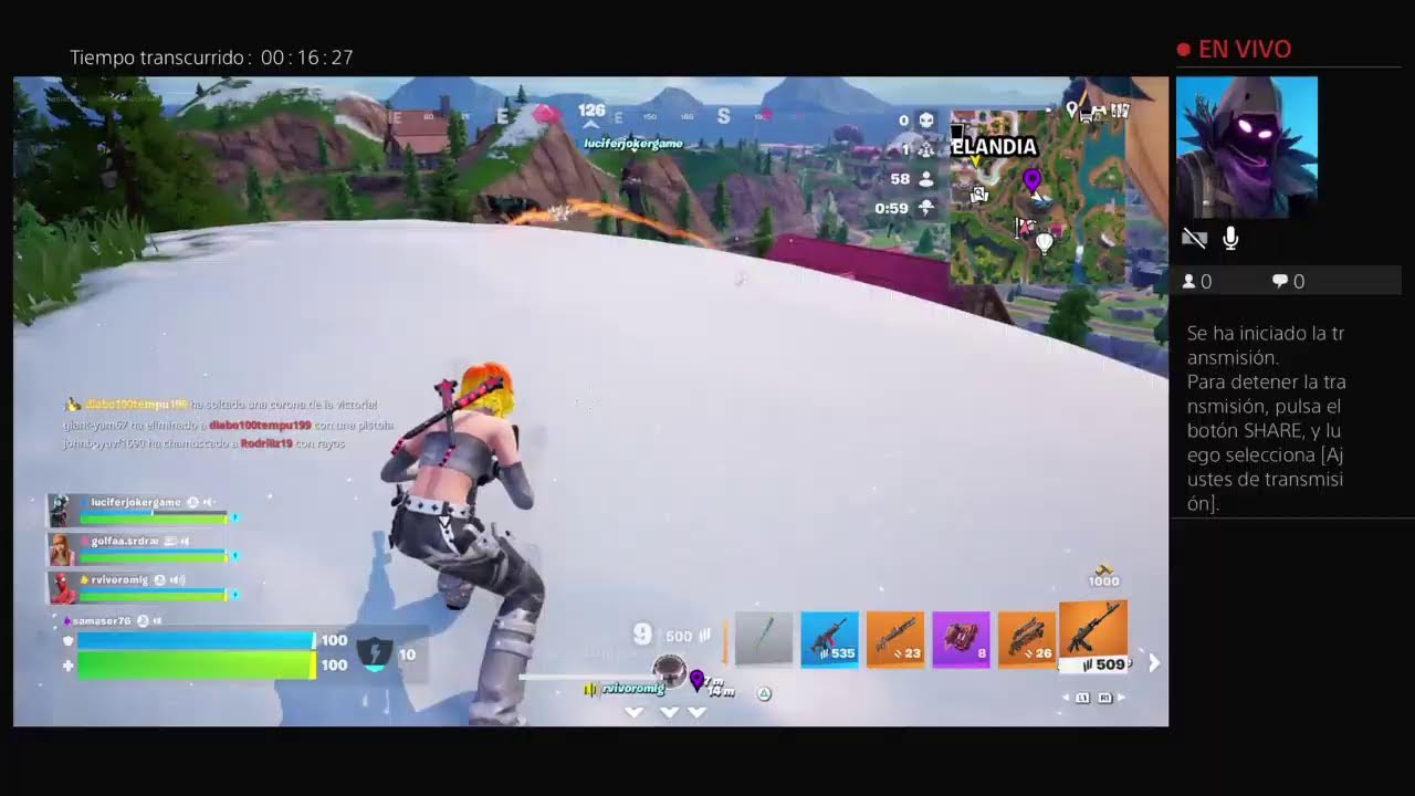 Transmisión de PS4 en directo de samaser76