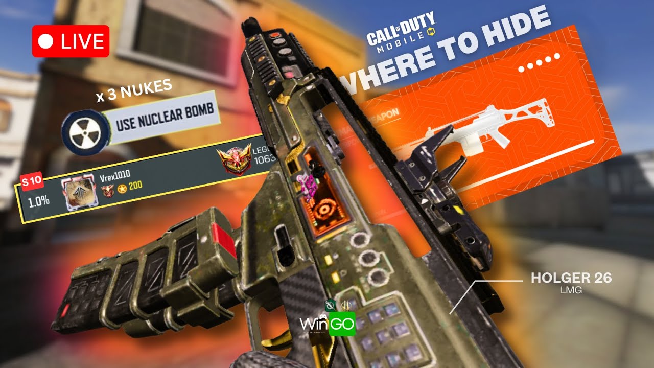 🔥 CODM NOWHERE TO HIDE MADNESS | 5X MVP STREAK | 3 NUKES | 40+ KILLS | WinGO LIVE!