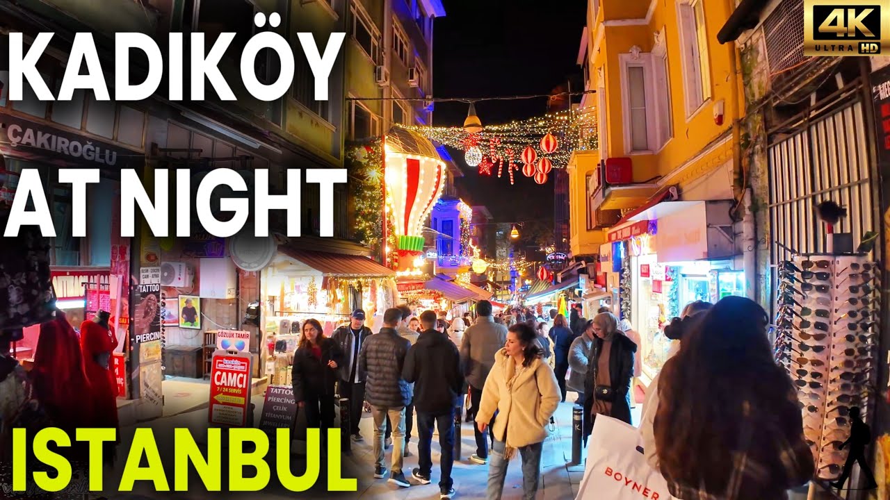 KADIKÖY EVENING WALK | RELAXING NIGHT WALK IN ISTANBUL 🇹🇷