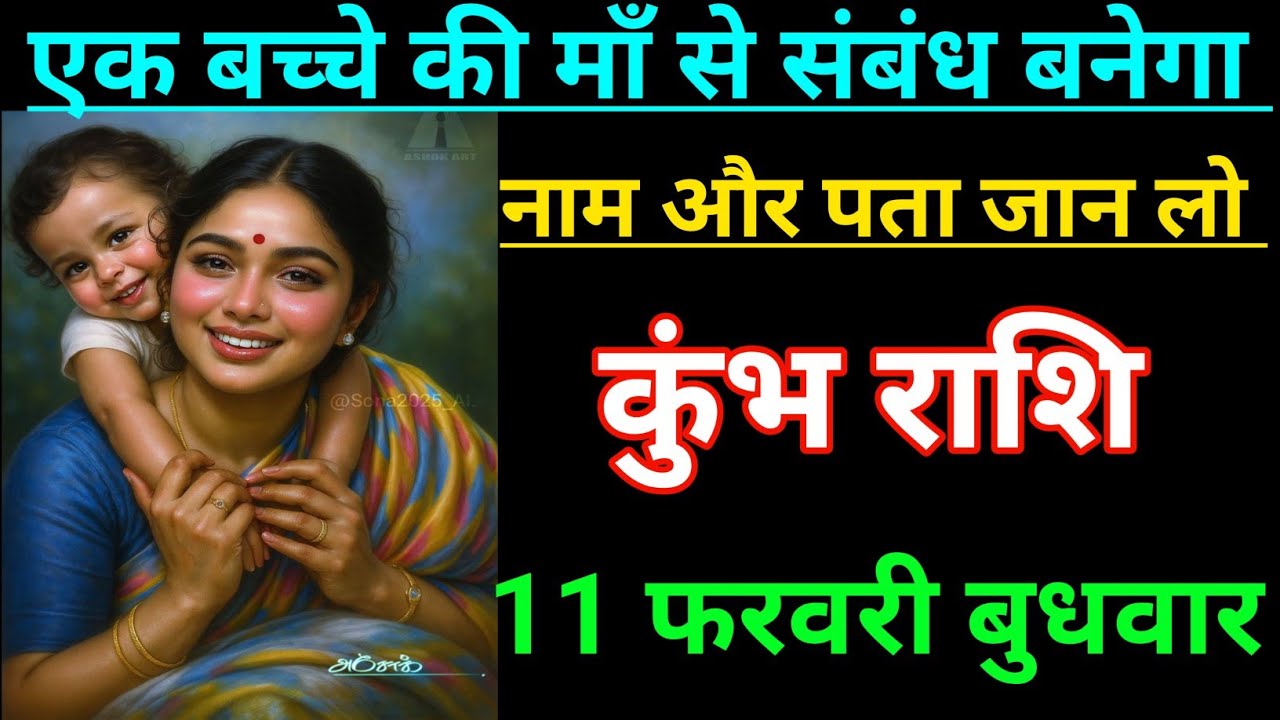 कुंभ राशि वालों एक बच्चे की मां से संबंध बनेगा नाम और पता जान लो जल्दी देखो Kumbh Rashi, Aquarius 🏺♒