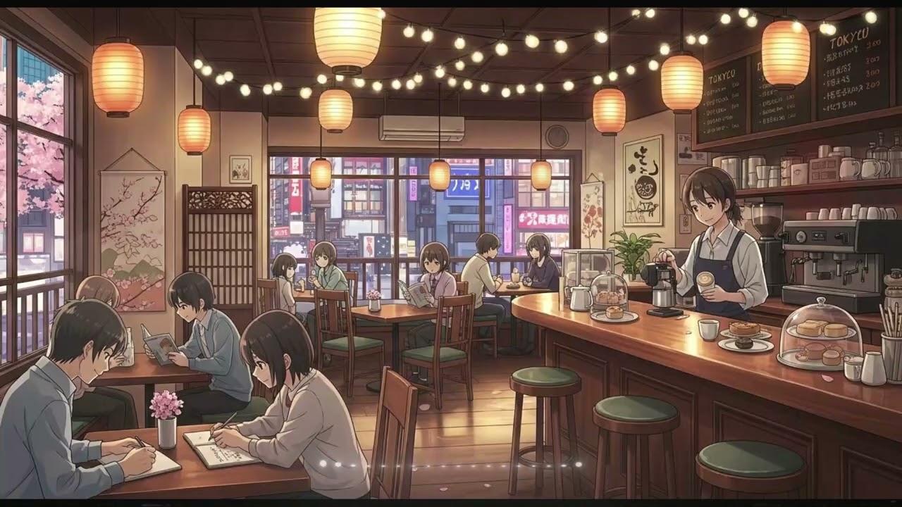 Lofi Cafe - Smooth Cafe Lofi Chillhop ( 1 hour )