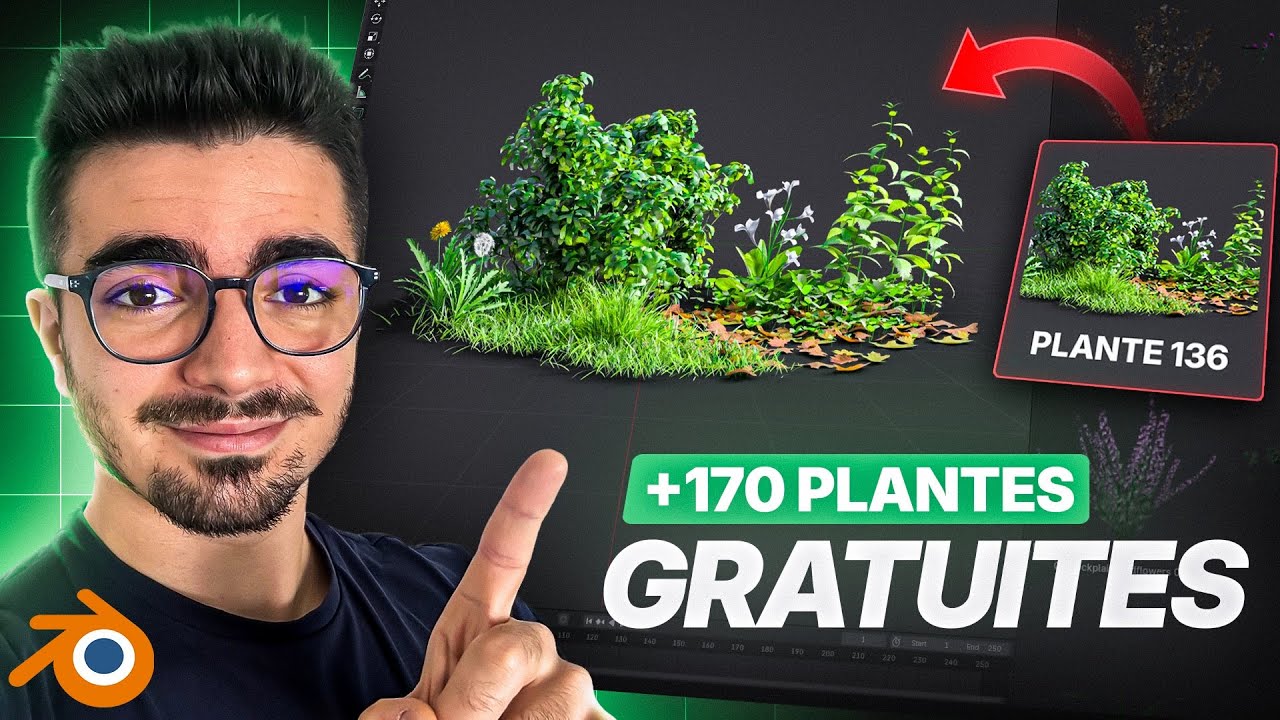 Blender : Le meilleur pack de végétation gratuit ? (Plant Library)