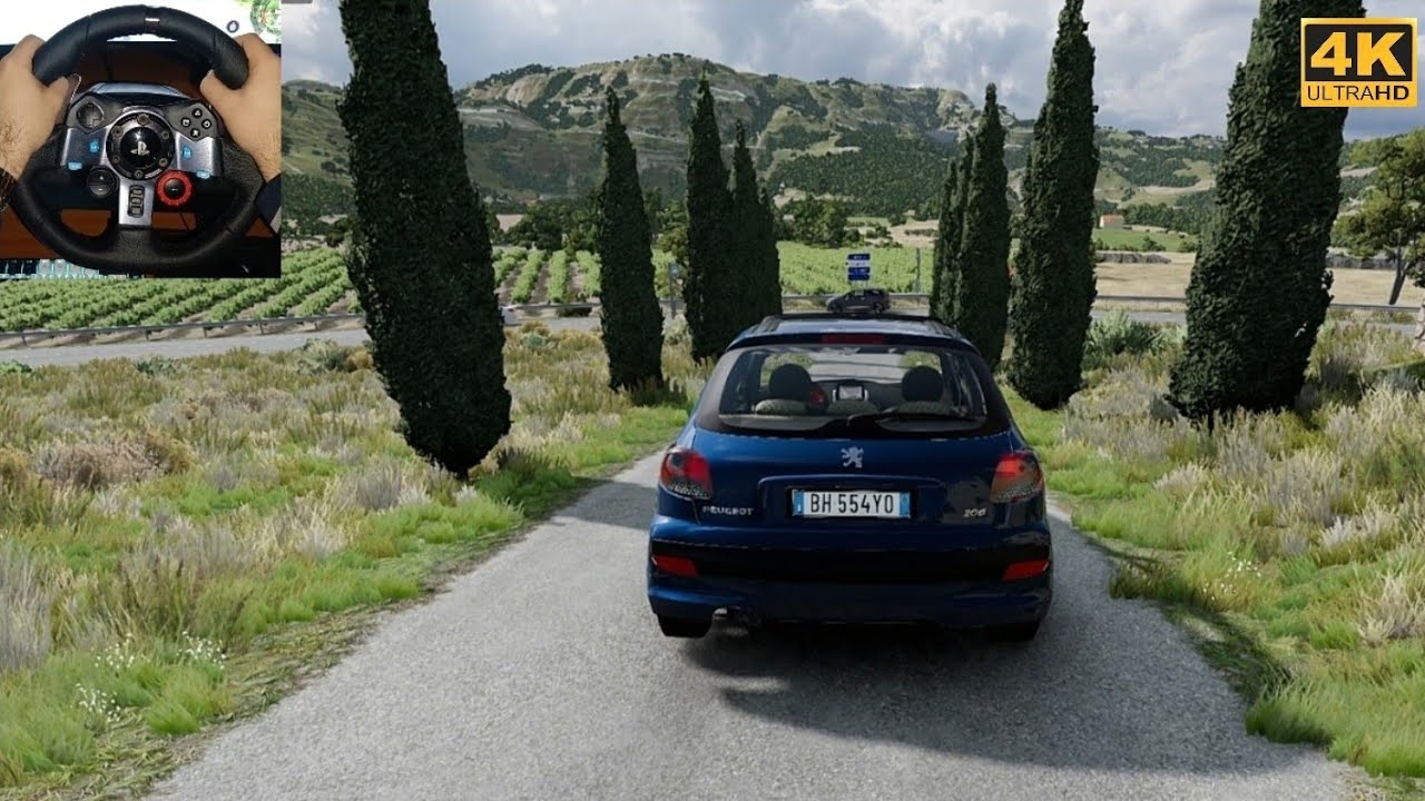 Peugeot 206 - Realistic POV Driving in 4K | Logitech G29 | BeamNG.drive