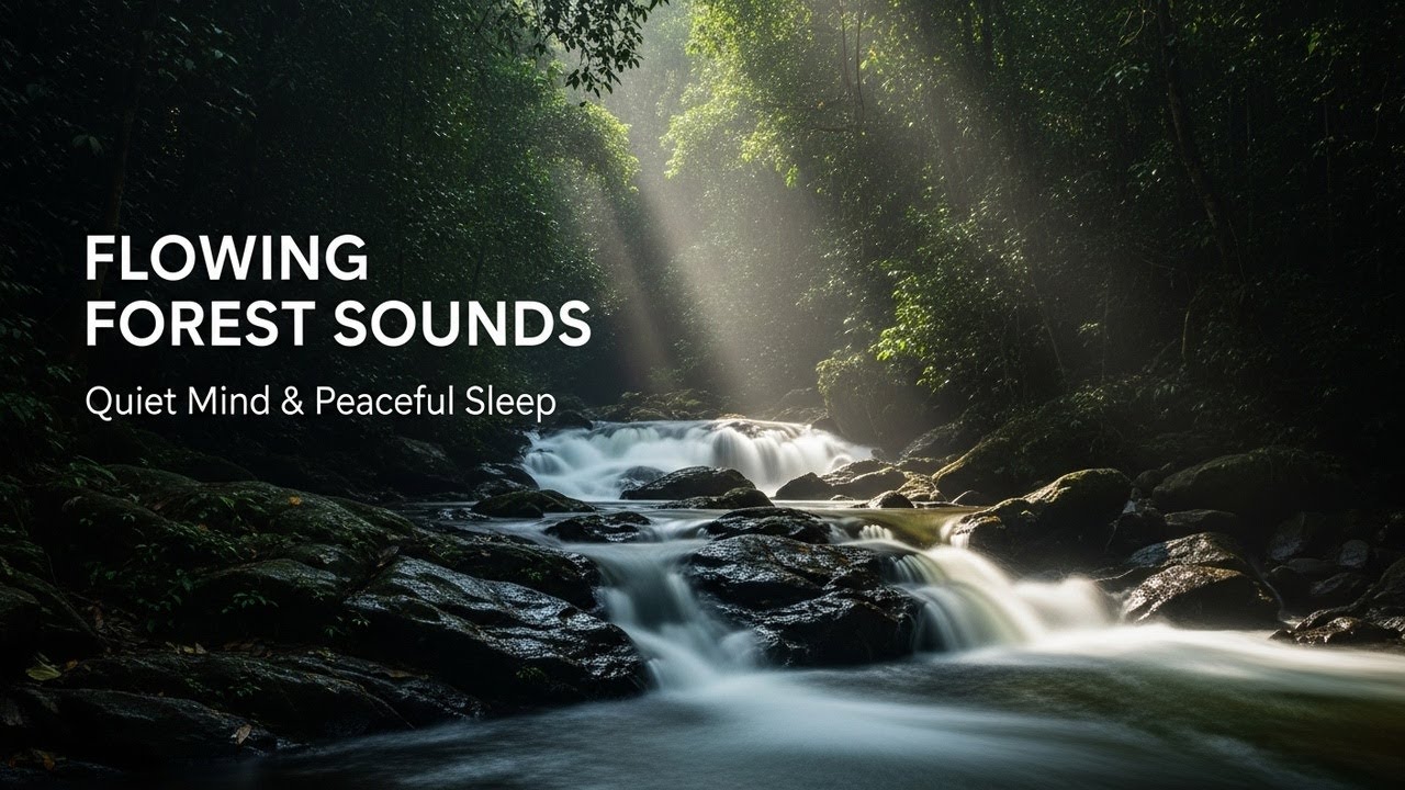 Peaceful Forest Ambience with Gentle Water Flow for Study Sleep Relaxation Meditation and Inner Calm