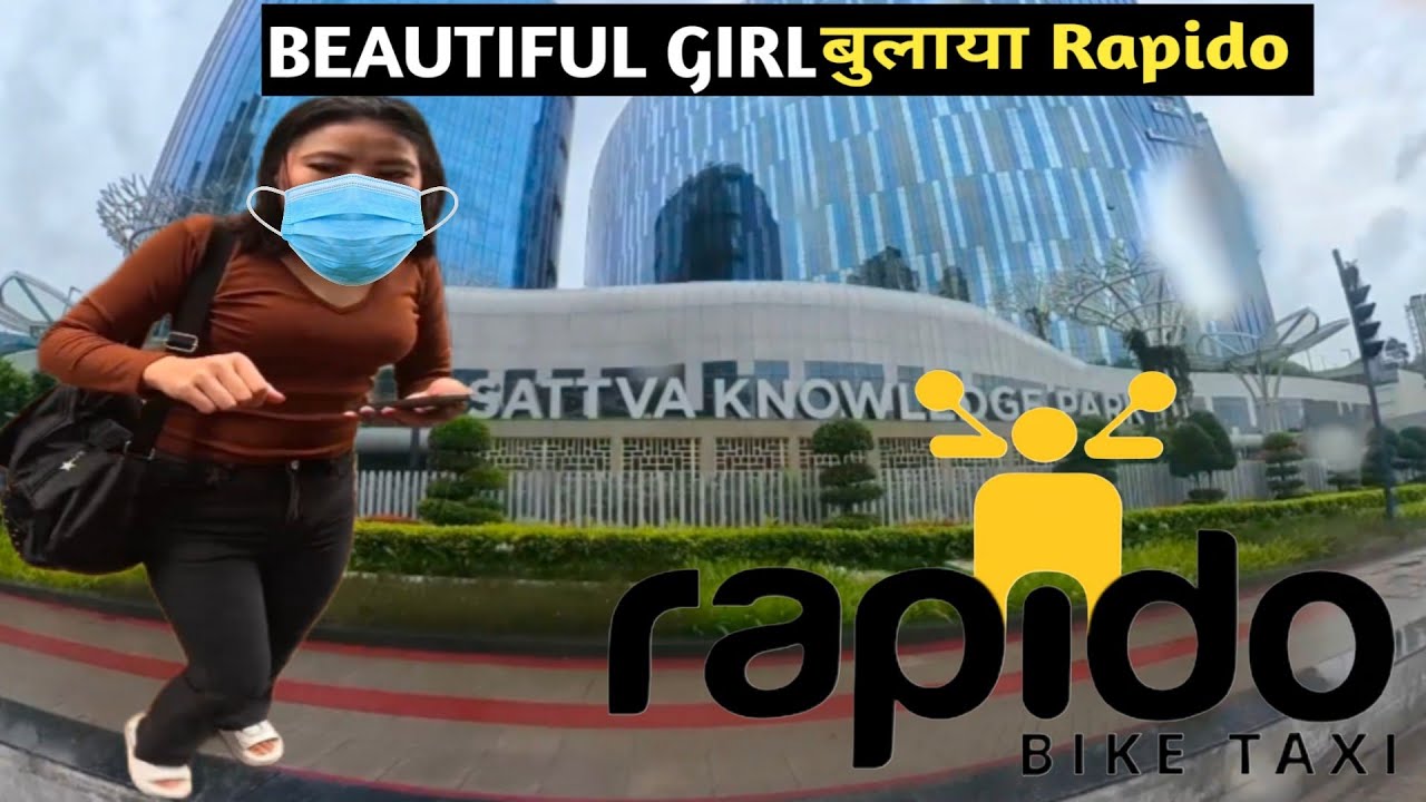 Rapido Rider With Beautiful Girl || Hyderabad City In Rapido Job || @Tnsbro #rapidobiketaxijob 