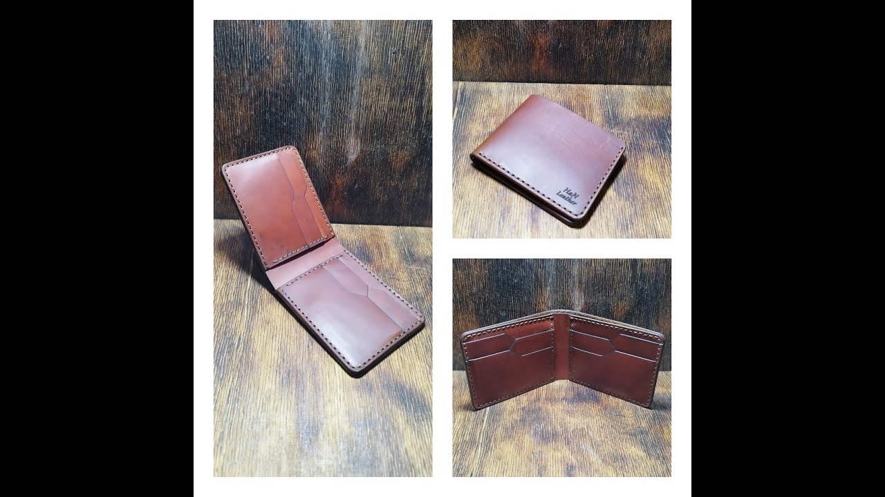 Yeni Klasik cüzdan ücretsiz şablon new bifold wallet free pdf pattern #diy #handmade #leather #lazer