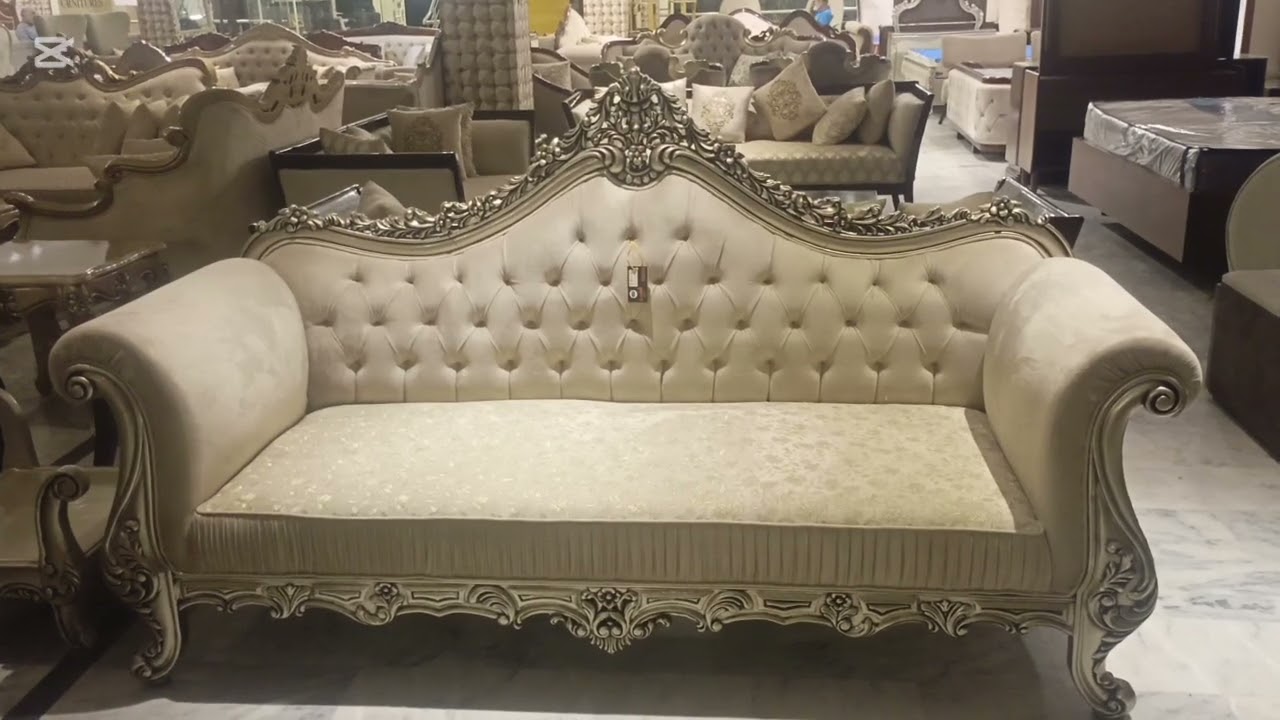 Ladojeefurnitute h13  golra road islamabad chinnioti seven seater sofa  set new arrival 