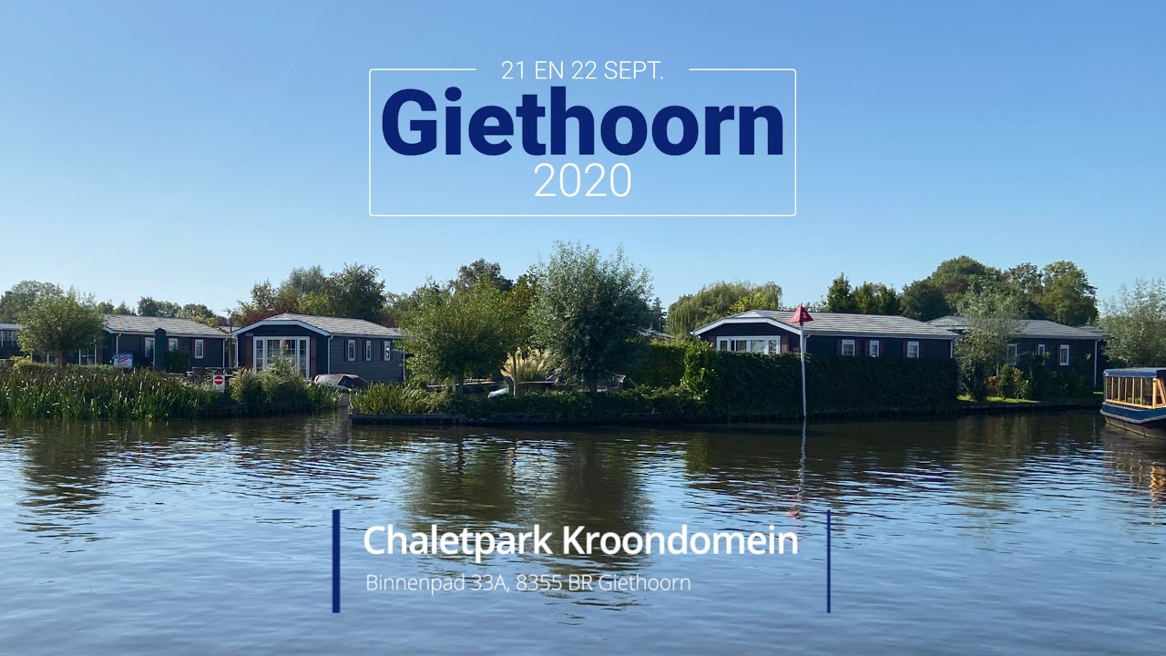 Vakantie Giethoorn Chaletpark Kroondomein 21 t/m 23 september 2020