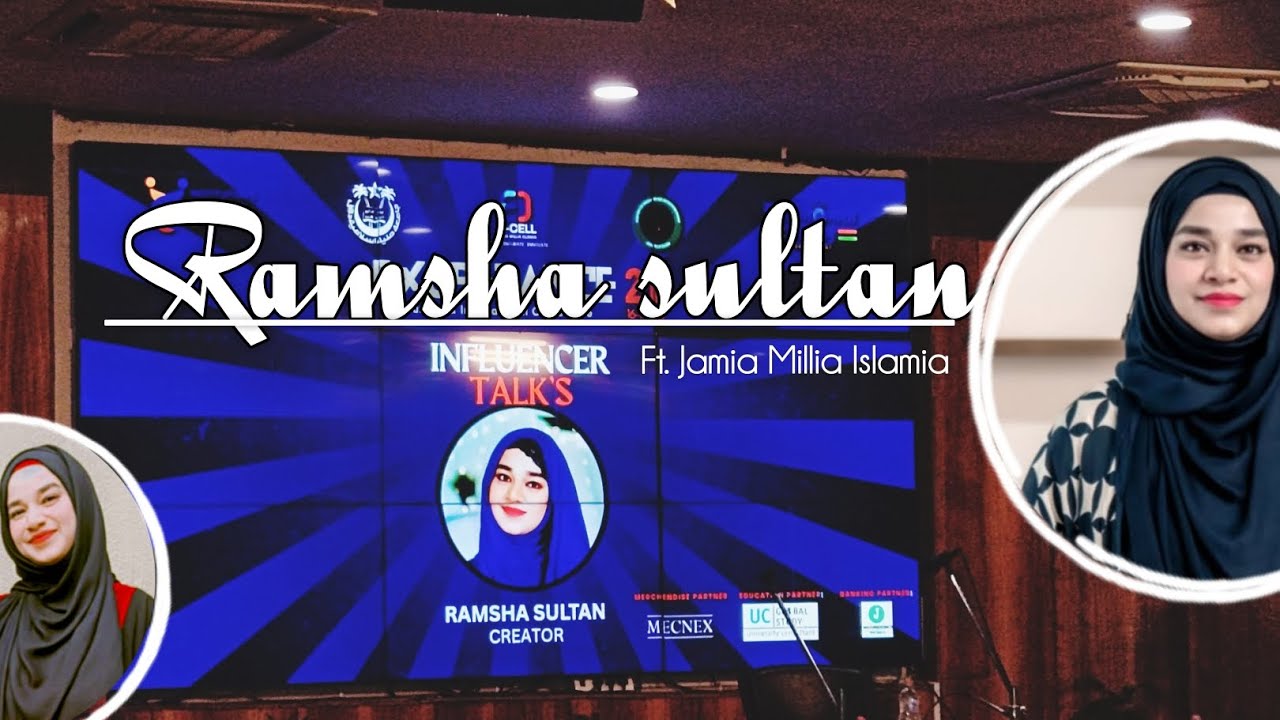 Ramsha sultan at Jamia university l Influencer Talks @ramshasultankhan  #ramshasultan