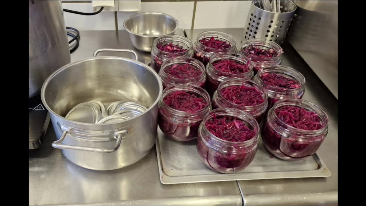 Frischer Rotkohl und danach einkochen im Pressure Canner, Hausmannskost,