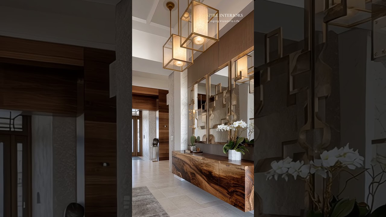 Italian Carrara Marble and Brazilian Rosewood, Modernist Luxury Design Aspire Interiors